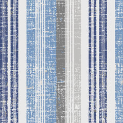 Close-up of LVTXIII cushion fabric texture, Stripe Layered Blue