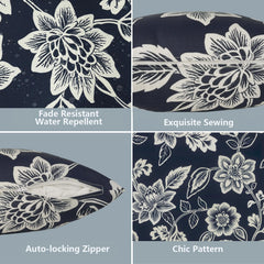 Close-up of LVTXIII outdoor pillow cover fabric texture