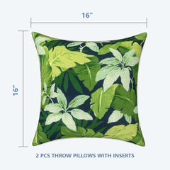 Close-up of LVTXIII Outdoor Throw Pillows showing texture and colour
