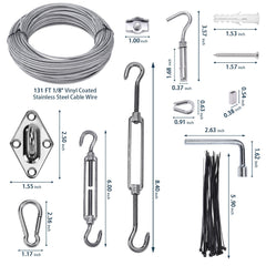 Close-up of M6 Turnbuckles from Unicaravan hardware kit