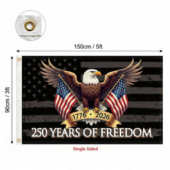 Close-up of MAGJIUKE American Flag grommet detail