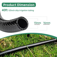 Close-up of Maotong 1/2 inch straight connector for drip irrigation