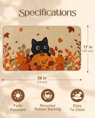 Close-up of Miss Adola Fall Door Mat showing texture