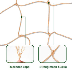 Close-up of Miuezuth Jute Trellis Netting showing mesh
