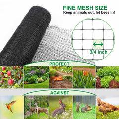Close-up of Mklsit garden netting mesh
