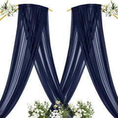 Close-up of MLMC Navy Blue Draping Fabric texture