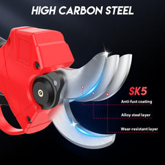 Close-up of MODOFO pruning shears blade and cutting mechanism