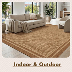 Close-up of MontVoo Outdoor Rug's woven texture