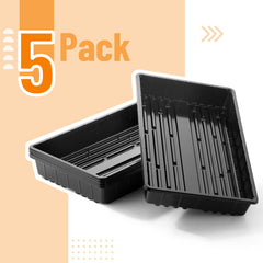 Close-up of Mr. Pen Seed Starter Tray with soil and seedlings