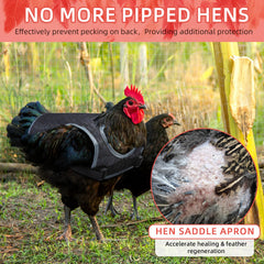Close-up of MYWSN Chicken Saddle straps