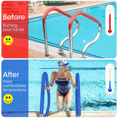 Close-up of Neoprene texture on Pool Handrail Cover