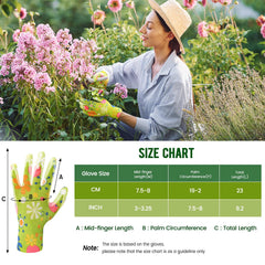 Close-up of Nimalpal Gardening Gloves showing eco-latex coating