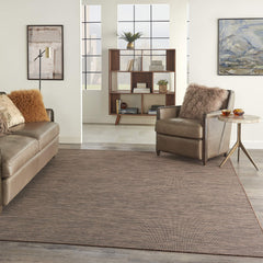 Close-up of Nourison Positano Natural outdoor rug texture