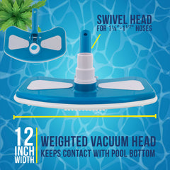 Close-up of nylon bristles on U.S. Pool Supply pool vacuum head