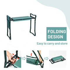 Close-up of OFFICEJOY Garden Kneeler with EVA foam pad