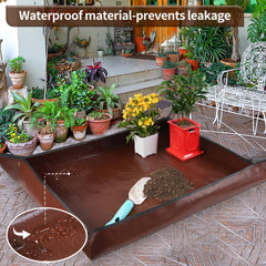 Close-up of Onlysuki repotting mat waterproof fabric