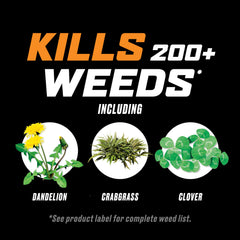 Close-up of Ortho WeedClear Lawn Weed Killer nozzle and spray settings