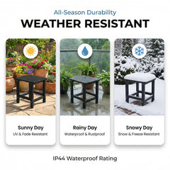 Close-up of PASAMIC Outdoor Side Table material texture