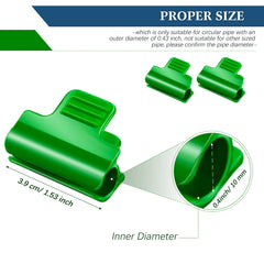 Close-up of Patelai greenhouse clamp showing threaded design
