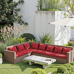 Close-up of PatioGlow seat cushion 22x22 inch with removable cover