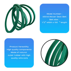 Close-up of PELIF 405143 Mower Deck Belt showcasing heavy-duty wrapping cover