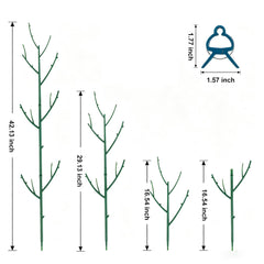 Close-up of PERSZEN plant stakes showing branch shape