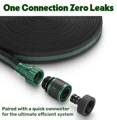 Close-up of Plant & Plot flat soaker hose material