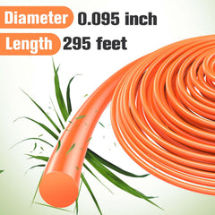 Close-up of PLUSINTO String Trimmer Line.095" diameter