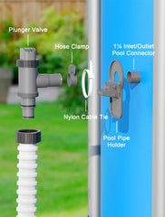 Close-up of POOLHOUR Plunger Valve construction details