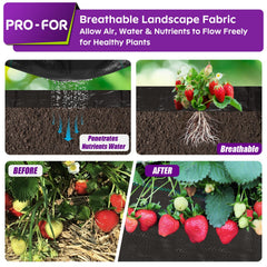Close-up of PRO-FOR Weed Barrier Fabric texture