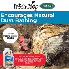 Close-up of Progressive Planet Fresh Coop Dust Bath powder