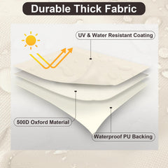 Close-up of PureFit Outdoor Couch Cover fastening straps