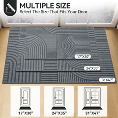 Close-up of QiCaiJia Door Mat texture and material