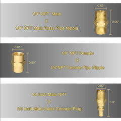 close-up of qieoyk propane fittings showing the shutoff valve