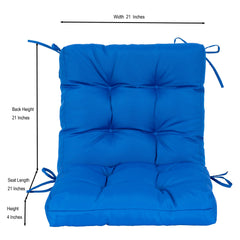 Close-up of QILLOWAY chair cushion tie feature