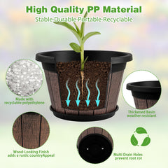 Close-up of Quarut plant pot showing vintage design
