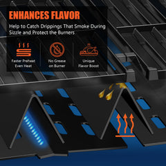Close-up of QuliMetal flavorizer bars