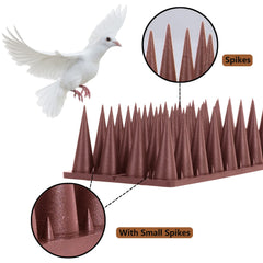 Close-up of Quunoot Bird Spike strip with multiple rows