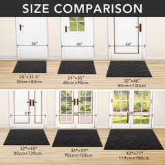 close-up of rib fabric design on hicorfe Indoor Door Mat