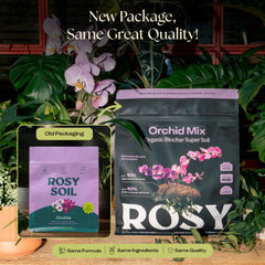 Close-up of Rosy Soil Orchid Potting Mix texture