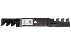 Close-up of Rotary mulching mower blade showing sharp edges
