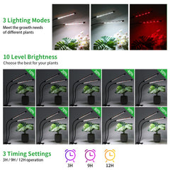 Close-up of RWNTAO Grow Light's LED panel