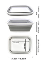 Close-up of SAMMART Collapsible Wash Basin non-slip bottom
