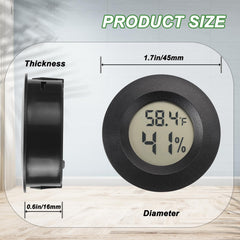 Close-up of Serundo Auto Hygrometer Thermometer display
