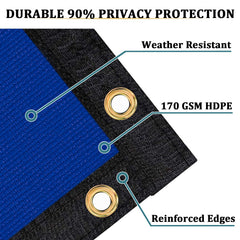 Close-up of Shade&Beyond Privacy Screen grommet
