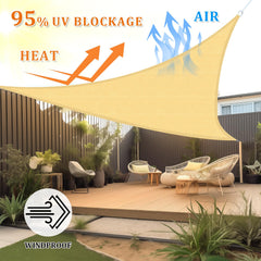 Close-up of Shade&Beyond sun shade sail D-ring attachment