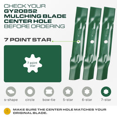 Close-up of sharp cutting edge of UDC Parts GY20852 mower blade
