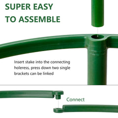 Close-up of SIBRANT plant support stakes for climbing plants
