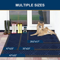 Close-up of Smiry door mat textured surface