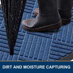 Close-up of Smiry doormat rubber backing